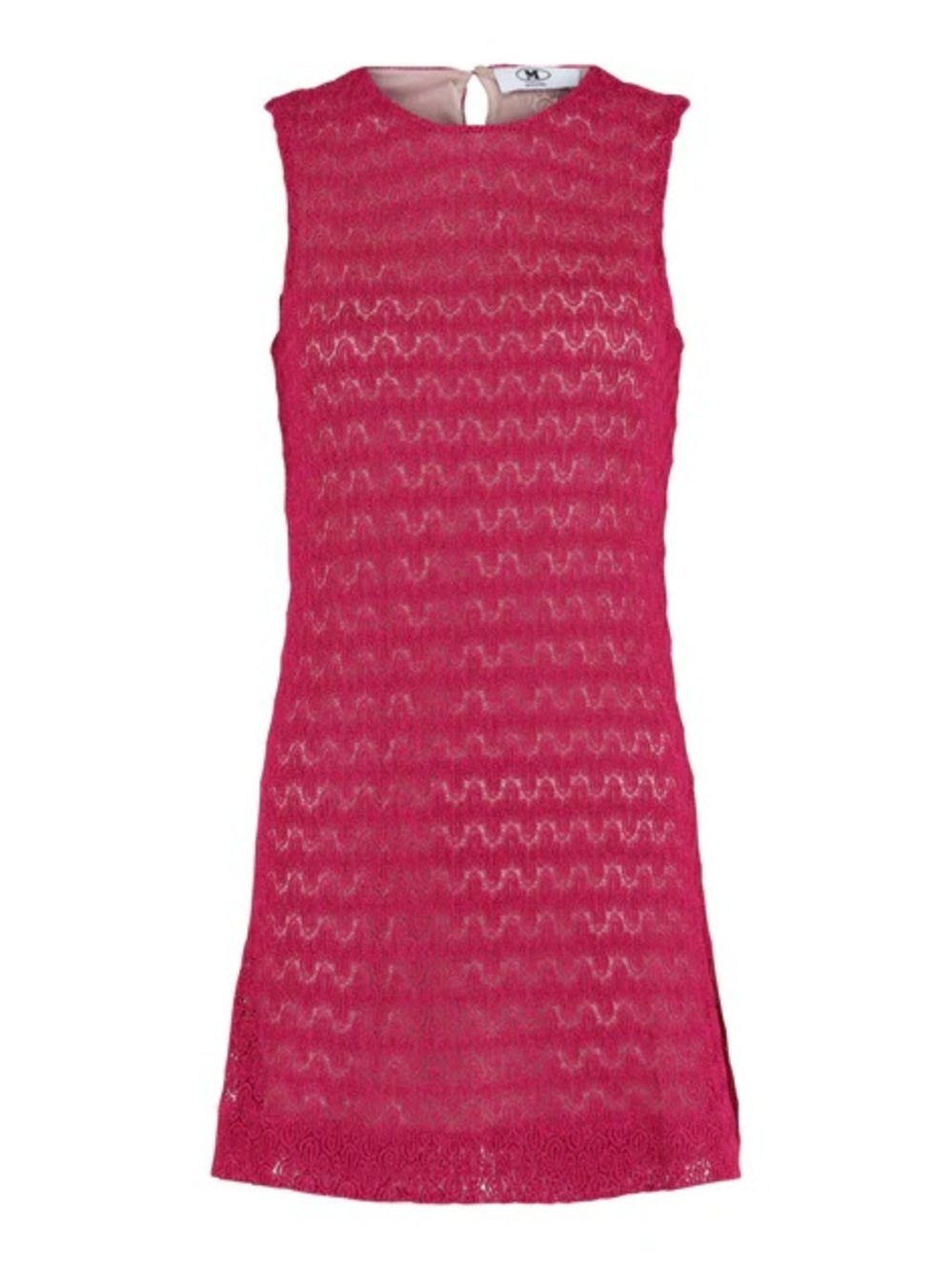 M Missoni sequin embellished crochet knit hot pink lurex Mini Dress luxury - Picture 2 of 13